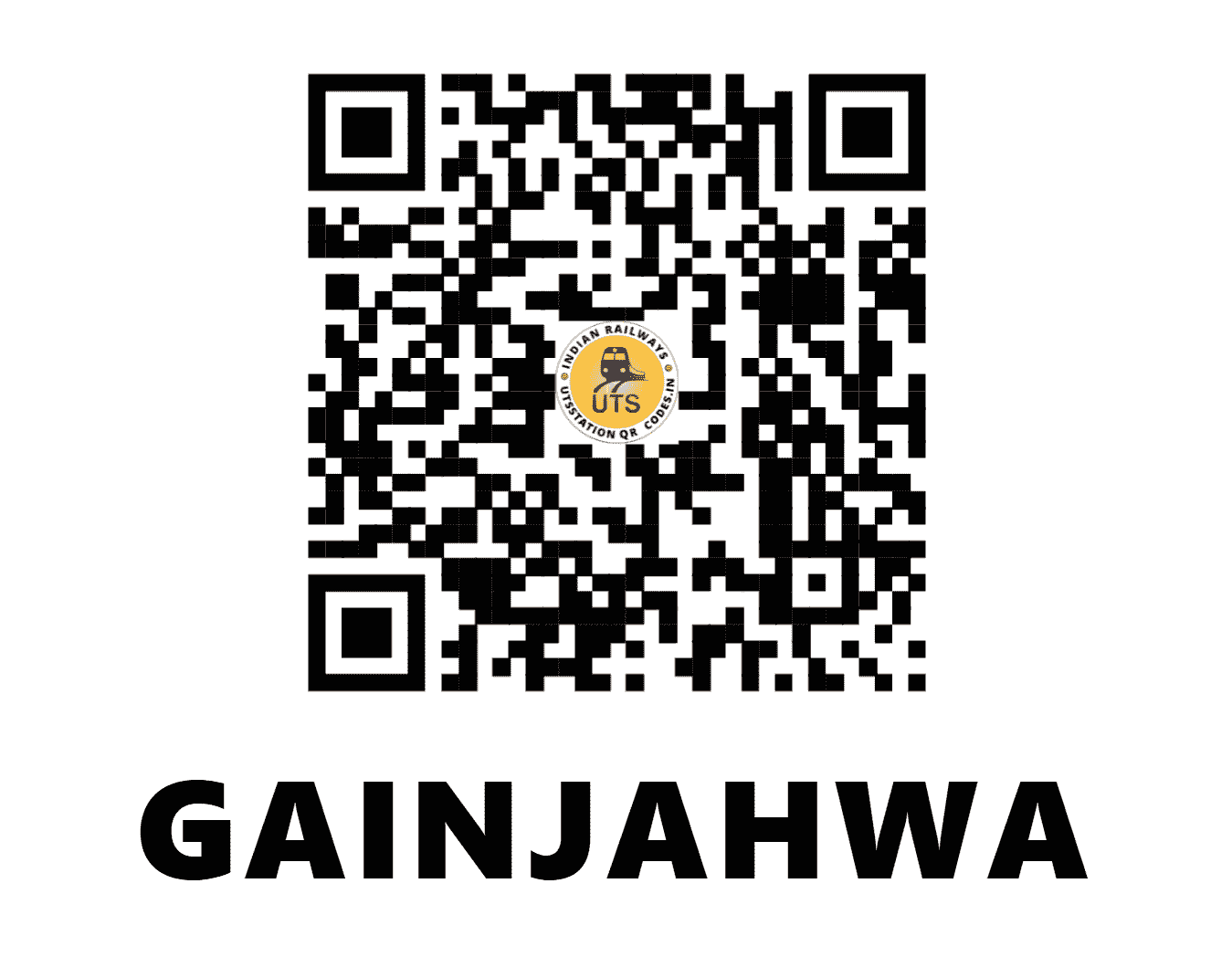 UTS QR Code for GAINJAHWA - GAW (NE - UTTAR PRADESH)